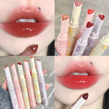 Glaze Love Heart Shape Solid makeup Lipstick Pen