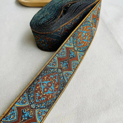 Ethnic Style Polyester Woven Webbing Jacquard Ribbon